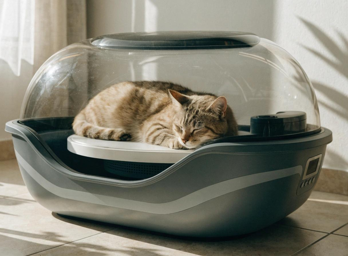 Why Is My Cat Laying in the Litter Box? 9 Common Reasons