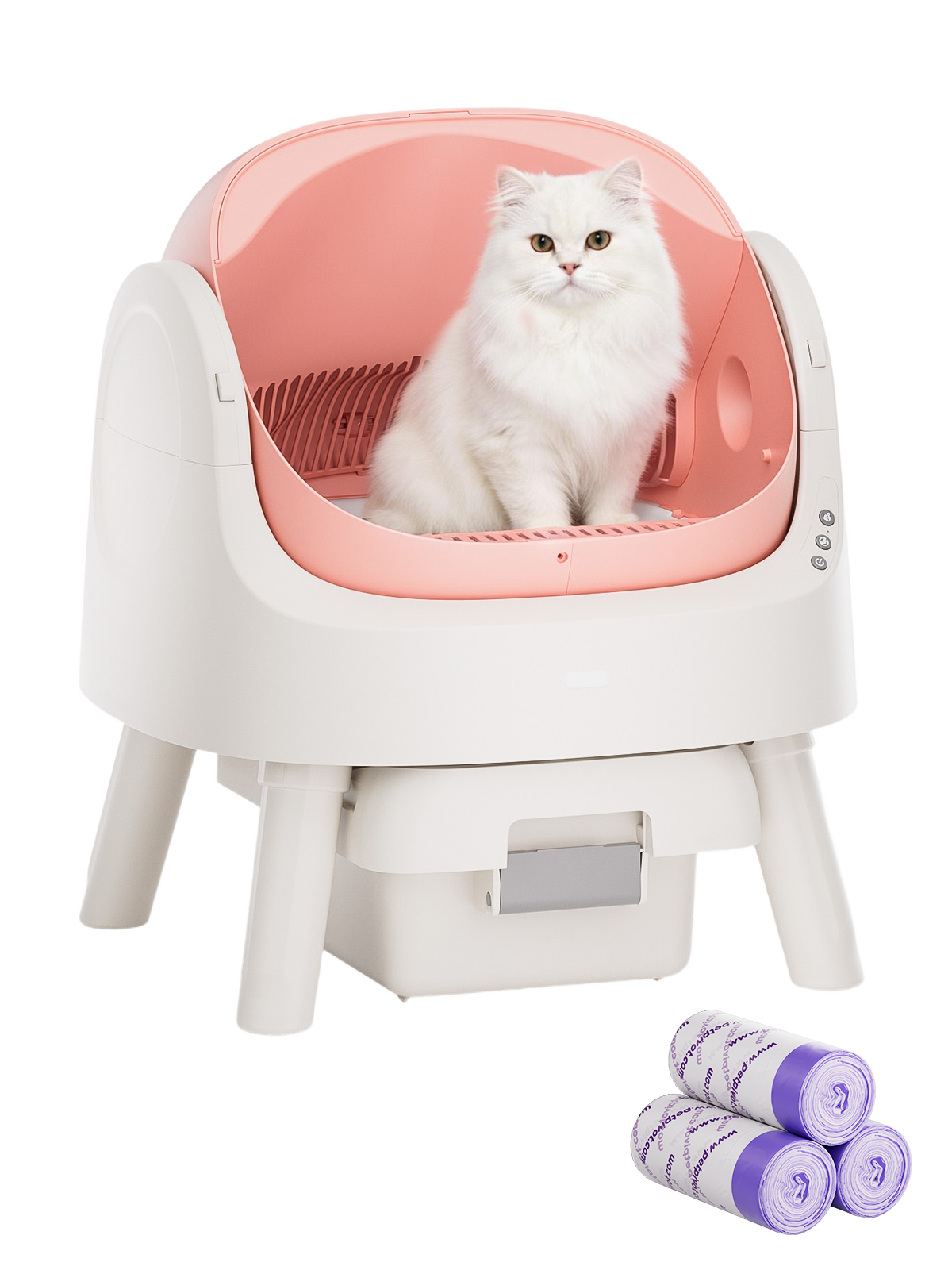 AutoScooper 11 Cat Litter Box-Pink