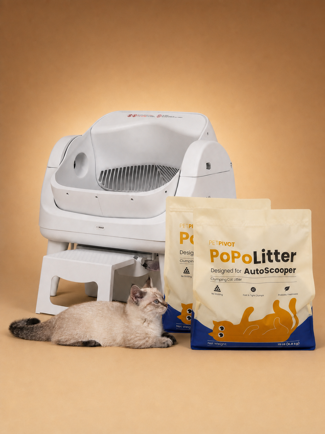 AutoScooper PoPoLitter Cat litter
