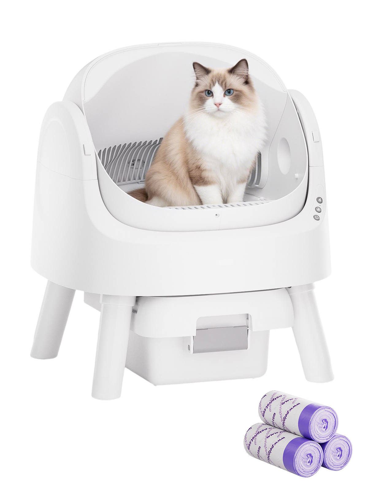 AutoScooper 11 Cat Litter Box-Pink
