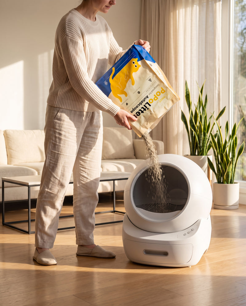 Using another auto litter box