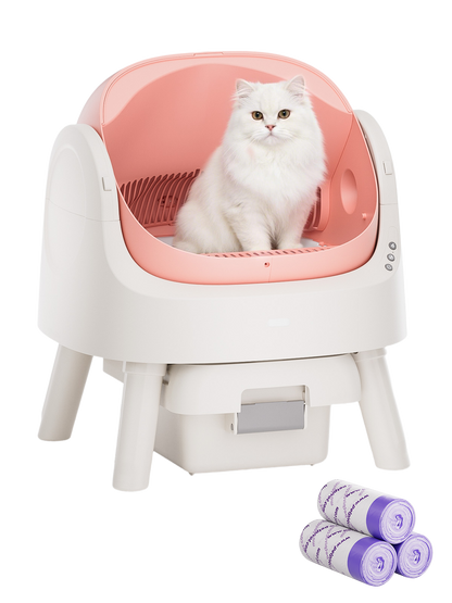 AutoScooper 11 Cat Litter Box-Pink
