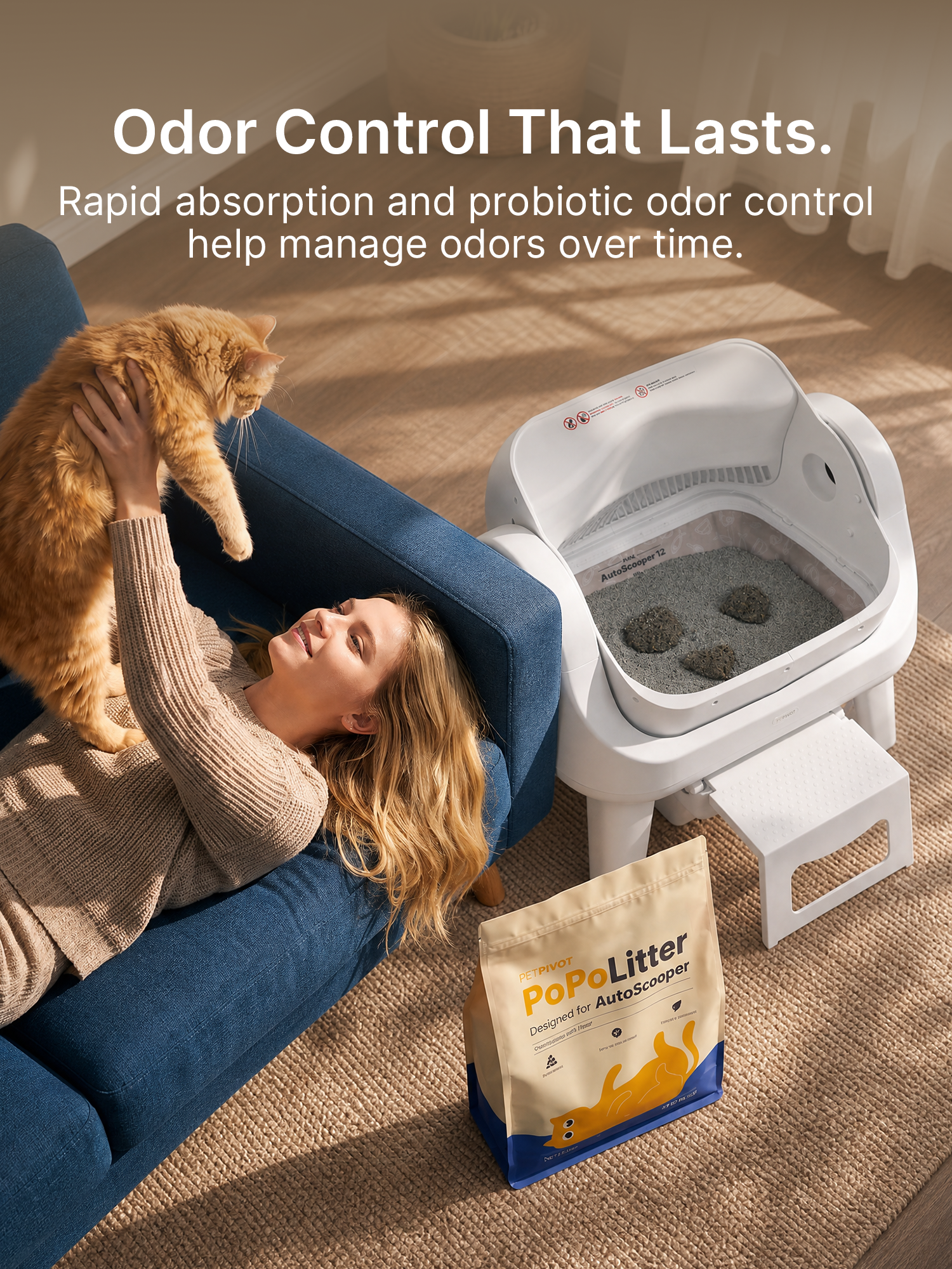AutoScooper PoPoLitter Cat litter