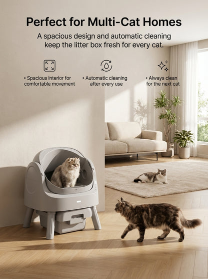 AutoScooper 11 Cat Litter Box-Pink