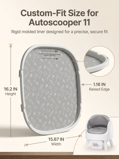 AutoScooper 11 Waterproof Replacement Liner - 2 Pack